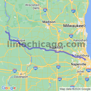 Travel from Garnavillo to O'Hare airport Limousine service to O'Hare airport (ORD)