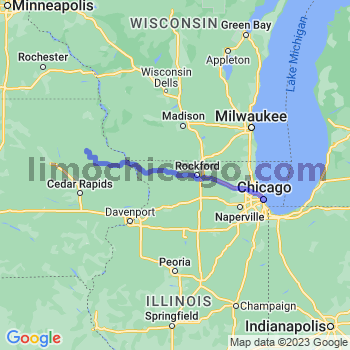 Travel from Strawberry Point to Chicago Loop Limousine service to Chicago Loop