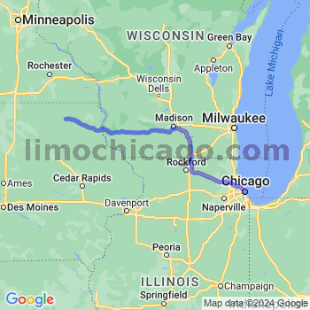 Travel from Protivin to Chicago Loop Limousine service to Chicago Loop