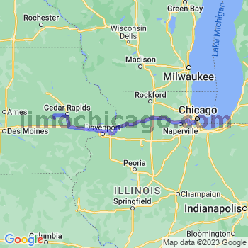 Travel from Blairstown to Midway airport Limousine service to Midway airport (MDW)