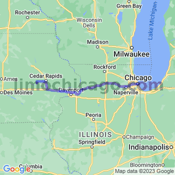 Travel from Blairstown to Chicago Loop Limousine service to Chicago Loop