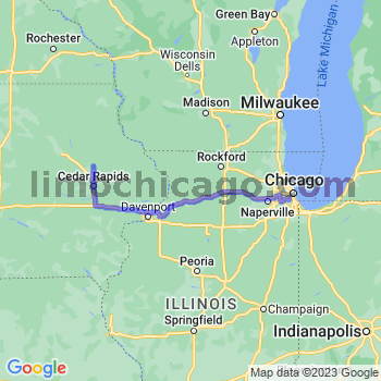 Travel from Troy Mills to Midway airport Limousine service to Midway airport (MDW)
