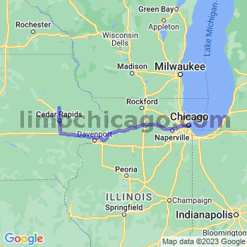 Travel from Troy Mills to Chicago Loop Limousine service to Chicago Loop
