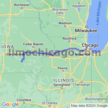 Travel from Cedar to O'Hare airport Limousine service to O'Hare airport (ORD)