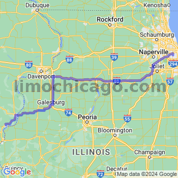 Travel from Fort Madison to Midway airport Limousine service to Midway airport (MDW)