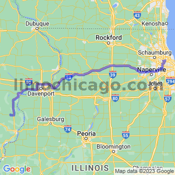 Travel from Morning Sun to O'Hare airport Limousine service to O'Hare airport (ORD)
