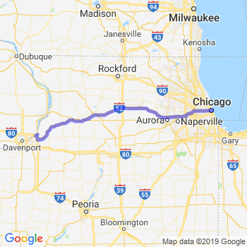 Travel from Le Claire to Chicago Loop Limousine service to Chicago Loop