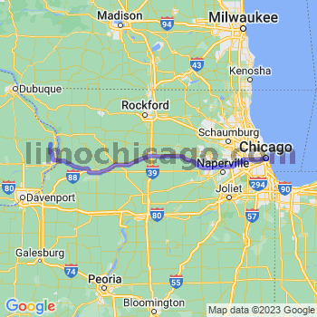 Travel from Teeds Grove to Chicago Loop Limousine service to Chicago Loop