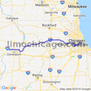 Travel from Walcott to Midway airport Limousine service to Midway airport (MDW)