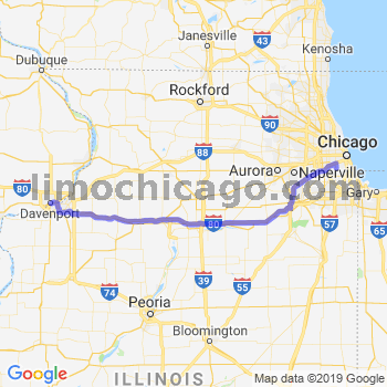 Travel from Devenport to Midway airport Limousine service to Midway airport (MDW)