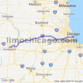 Travel from Devenport to Chicago Loop Limousine service to Chicago Loop