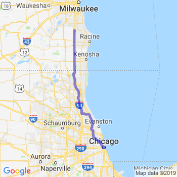 Travel from Caledonia to Chicago Loop Limousine service to Chicago Loop