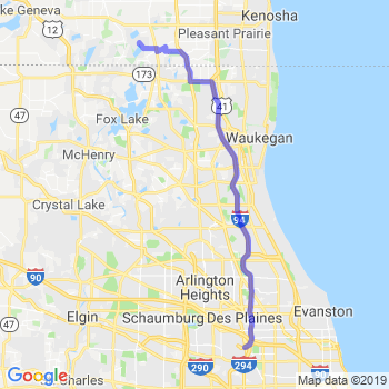 Travel from Camp Lake to O'Hare airport Limousine service to O'Hare airport (ORD)