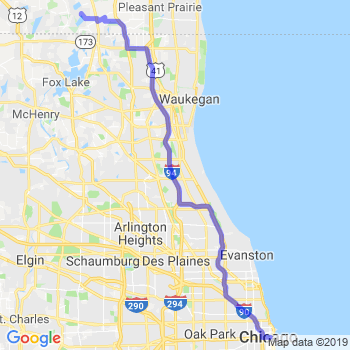 Travel from Camp Lake to Chicago Loop Limousine service to Chicago Loop