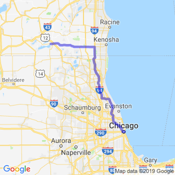 Travel from Lake Geneva to Chicago Loop Limousine service to Chicago Loop