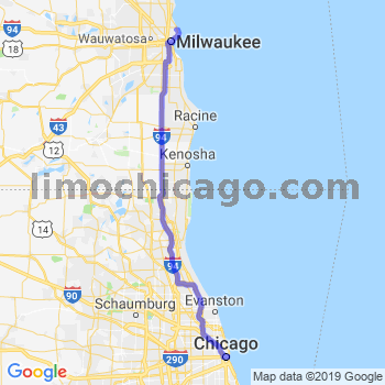 Travel from Whitefish Bay to Chicago Loop Limousine service to Chicago Loop