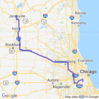 Travel from Janesville to Midway airport Limousine service to Midway airport (MDW)