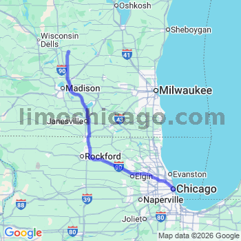 Limousine service to Chicago Loop