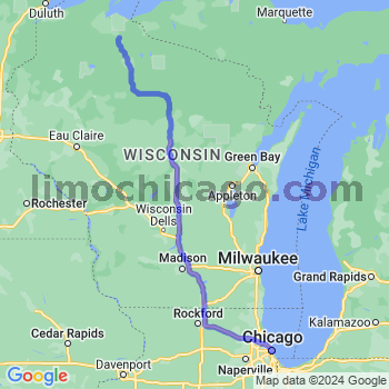 Limousine service to Chicago Loop