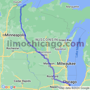 Limousine service to Chicago Loop