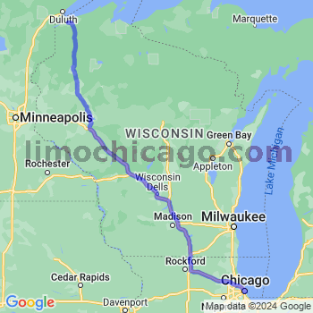 Limousine service to Chicago Loop