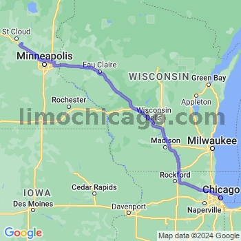 Limousine service to Chicago Loop