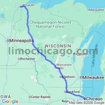 Limousine service to Chicago Loop