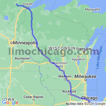 Limousine service to Chicago Loop