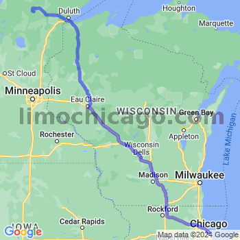 Limousine service to Chicago Loop