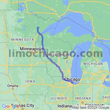 Limousine service to Chicago Loop