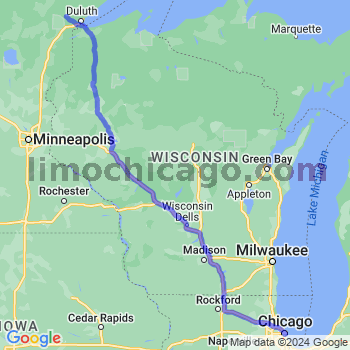Limousine service to Chicago Loop