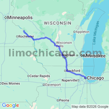 Limousine service to Chicago Loop