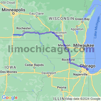 Limousine service to Chicago Loop