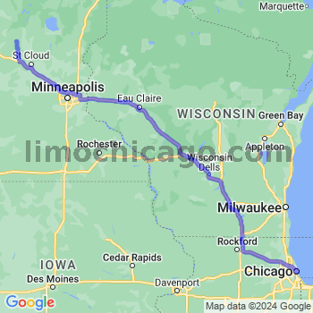 Limousine service to Chicago Loop