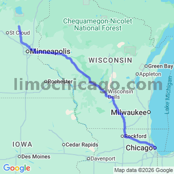 Limousine service to Chicago Loop