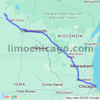 Limousine service to Chicago Loop