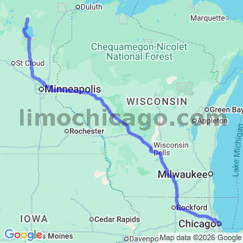 Limousine service to Chicago Loop