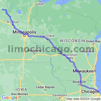 Limousine service to Chicago Loop