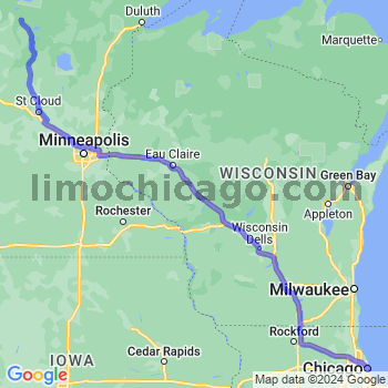 Limousine service to Chicago Loop