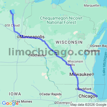 Limousine service to Chicago Loop