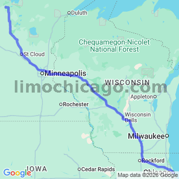 Limousine service to Chicago Loop