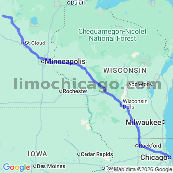 Limousine service to Chicago Loop