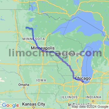 Limousine service to Chicago Loop