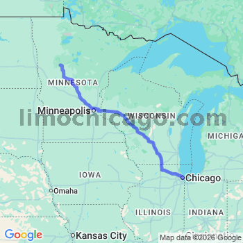 Limousine service to Chicago Loop