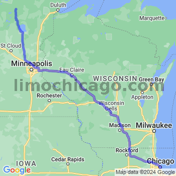 Limousine service to Chicago Loop