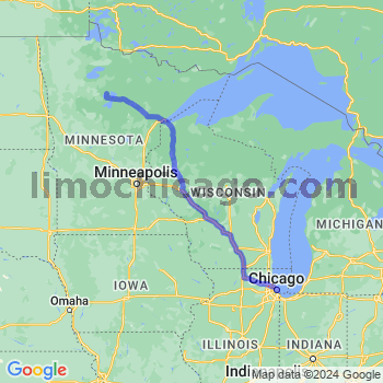 Limousine service to Chicago Loop