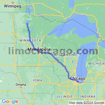 Limousine service to Chicago Loop