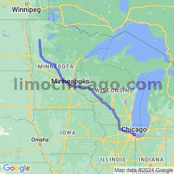 Limousine service to Chicago Loop