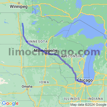 Limousine service to Chicago Loop