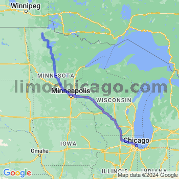 Limousine service to Chicago Loop